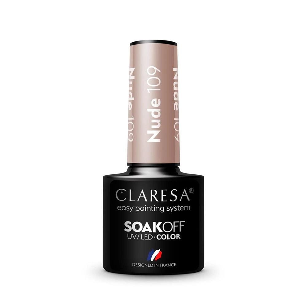 250731 CLARESA LAKIER DO PAZNOKCI HYBRID NUDE 109. KOLOR CIELISTY. 5902846077541