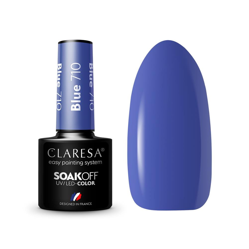 250736 CLARESA LAKIER DO PAZNOKCI HYBRID BLUE 710. KOLOR NIEBIESKI. 5902846079231
