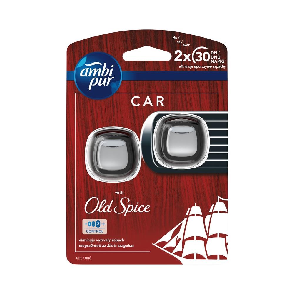 250813 AMBI PUR ODŚWIEŻACZ SAMOCHODOWY-CAR ZAPAS X2 OLD SPICE 8001841748757