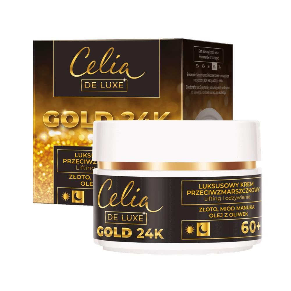 252125 CELIA DE LUXE GOLD 24K 60+ KREM DO TWARZY 50ML 5900525065469