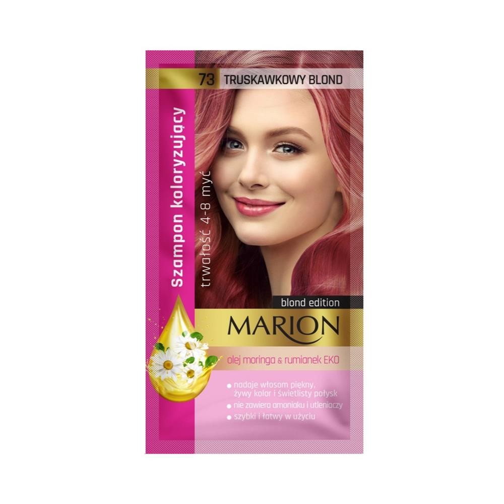 253930 MARION SZAMPON KOLORYZUJĄCY  SASZETKA 73 TRUSKAWKOWY BLOND 5902853000730