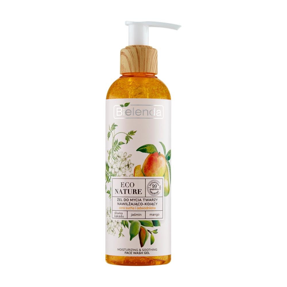 254112 BIELENDA ECO NATURE ŻEL DO MYCIA TWARZY 200G NAWILŻAJĄCO-KOJĄCY CERA SUCHA I ODWODNIONA 5902169040543