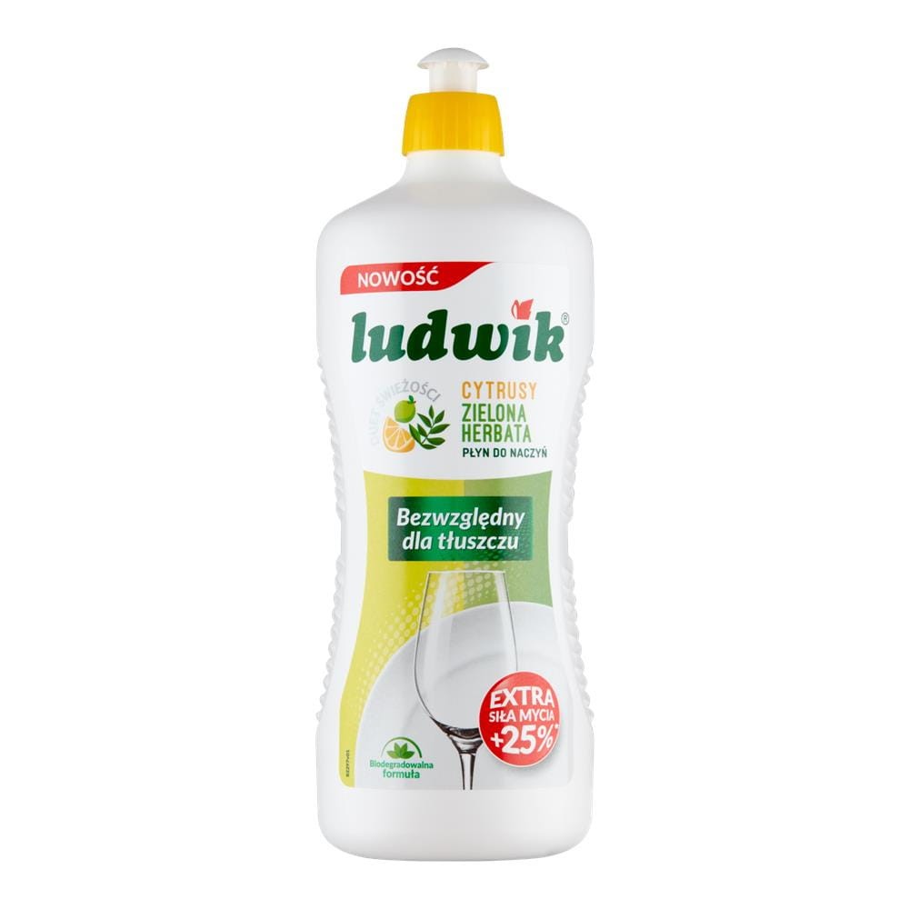 254516 LUDWIK PŁYN DO NACZYŃ  900G CYTRUSY I ZIELONA HERBATA 5900498028386