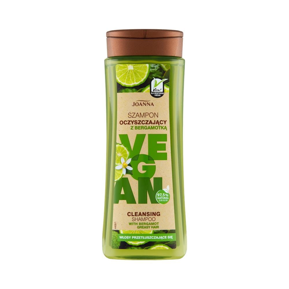 255280 JOANNA VEGAN SZAMPON DO WŁOSÓW 300ML BERGAMOTKA PRZETŁUSZCZAJĄCE SIĘ 5901018019297