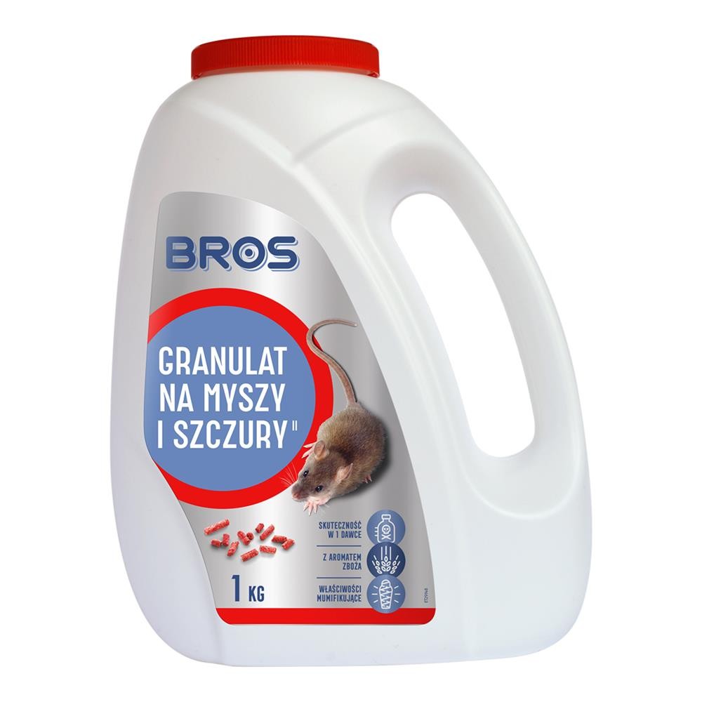 255867 BROS GRANULAT NA MYSZY I SZCZURY 1KG 5904517248151