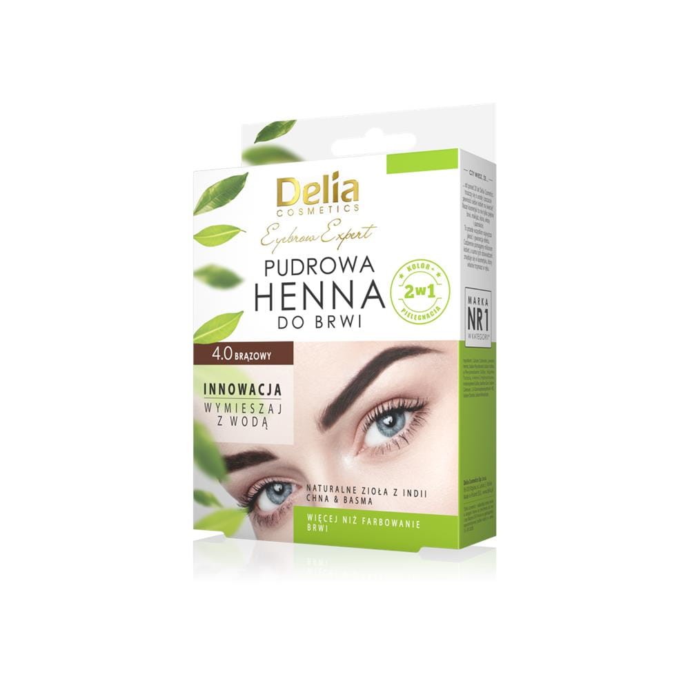 256362 DELIA HENNA DO BRWI PUDROWA 4.0 BRĄZOWA 5901350488973