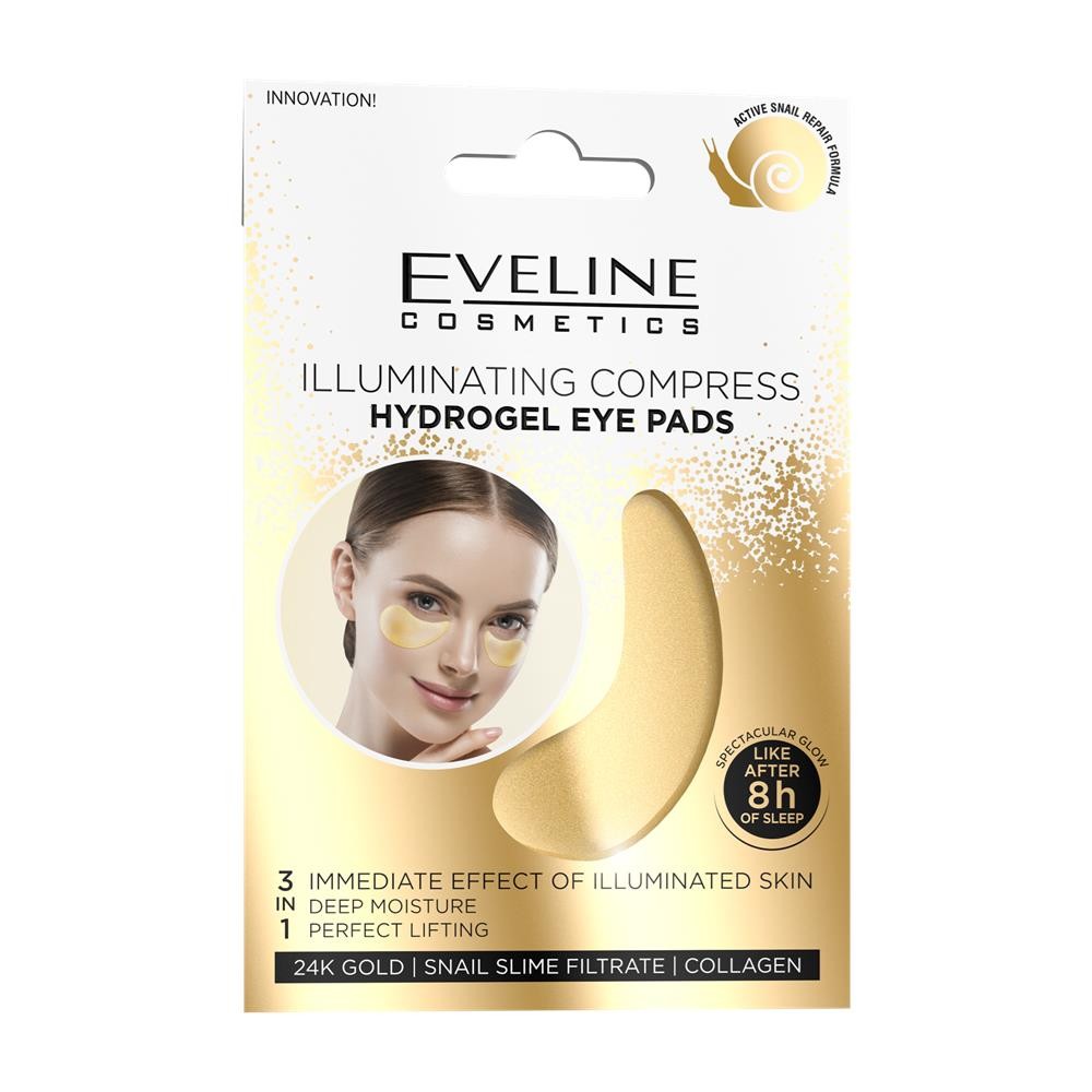 258028 EVELINE PŁATKI POD OCZY ILLUMINATING COMPRESS 5903416015505