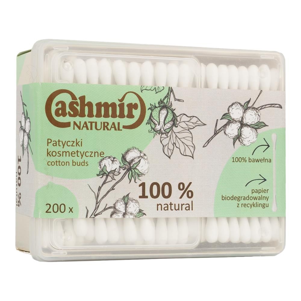 258349 CASHMIR PATYCZKI KOSMETYCZNE W PUDEŁKU 200 SZT. EKO 8595686302682