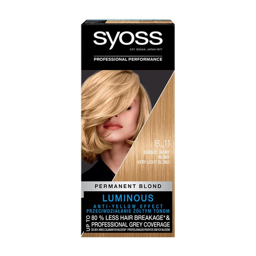 259973 SYOSS FARBA KOLORYZUJĄCA  8-11 BARDZO JASNY BLOND / VERY LIGHT BLOND 9000101628876