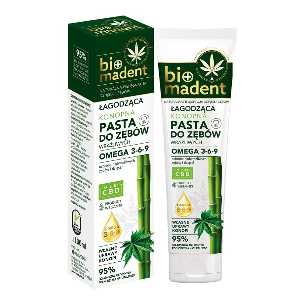 260988 NUTKA PASTA DO ZĘBÓW 100ML KONOPNA ŁAGODZĄCA 5902643060142