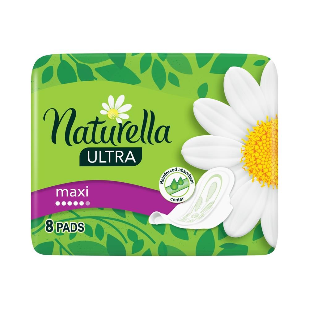 264305 NATURELLA PODPASKI CAMOMILE ULTRA  8 SZT. MAXI 4015400125099