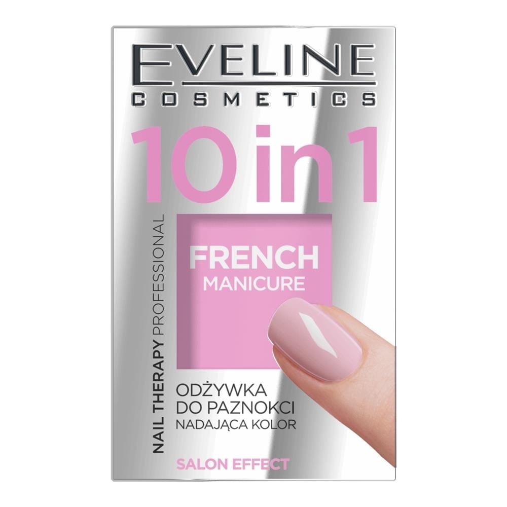 264451 EVELINE NAIL THERAPY ODŻYWKA DO PAZNOKCI 10W1 FRENCH MANICURE NADAJĄCA KOLOR 5903416008156