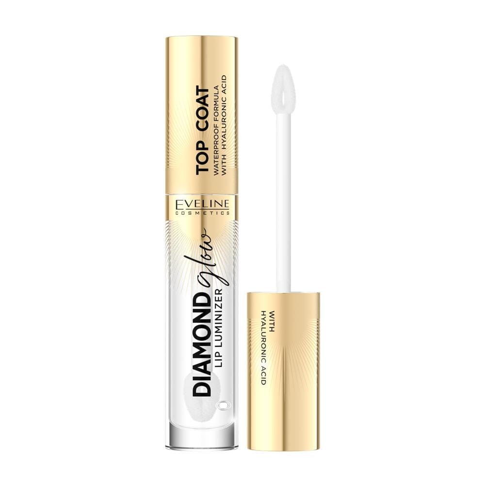 264472 EVELINE BŁYSZCZYK DO UST DIAMOND GLOW LIP LUMINIZER 01 TOP COAT 5903416033653