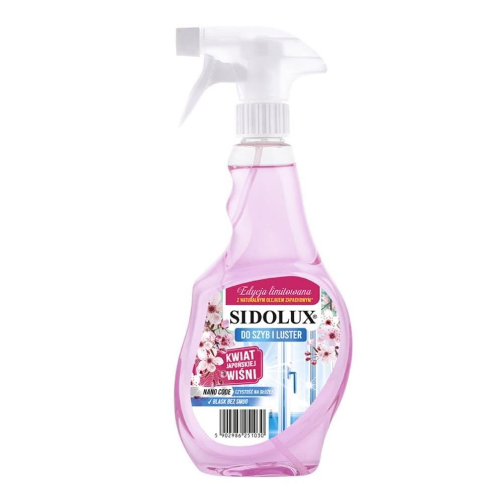 266743 SIDOLUX CRYSTAL PŁYN DO SZYB DOZOWNIK 500ML KWIAT JAPOŃSKIEJ WIŚNI 5902986282096