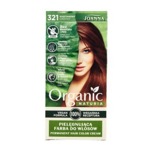 267060 JOANNA NATURIA ORGANIC VEGAN FARBA KOLORYZUJĄCA 321 KASZTANOWY / CHESTNUT 5901018020248