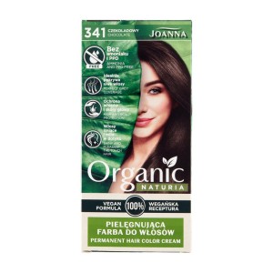 267064 JOANNA NATURIA ORGANIC VEGAN FARBA KOLORYZUJĄCA 341 CZEKOLADOWY / CHOCOLATE 5901018020286