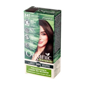 267064 JOANNA NATURIA ORGANIC VEGAN FARBA KOLORYZUJĄCA 341 CZEKOLADOWY / CHOCOLATE 5901018020286