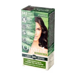 267065 JOANNA NATURIA ORGANIC VEGAN FARBA KOLORYZUJĄCA 342 KAWOWY / COFFEE 5901018020293