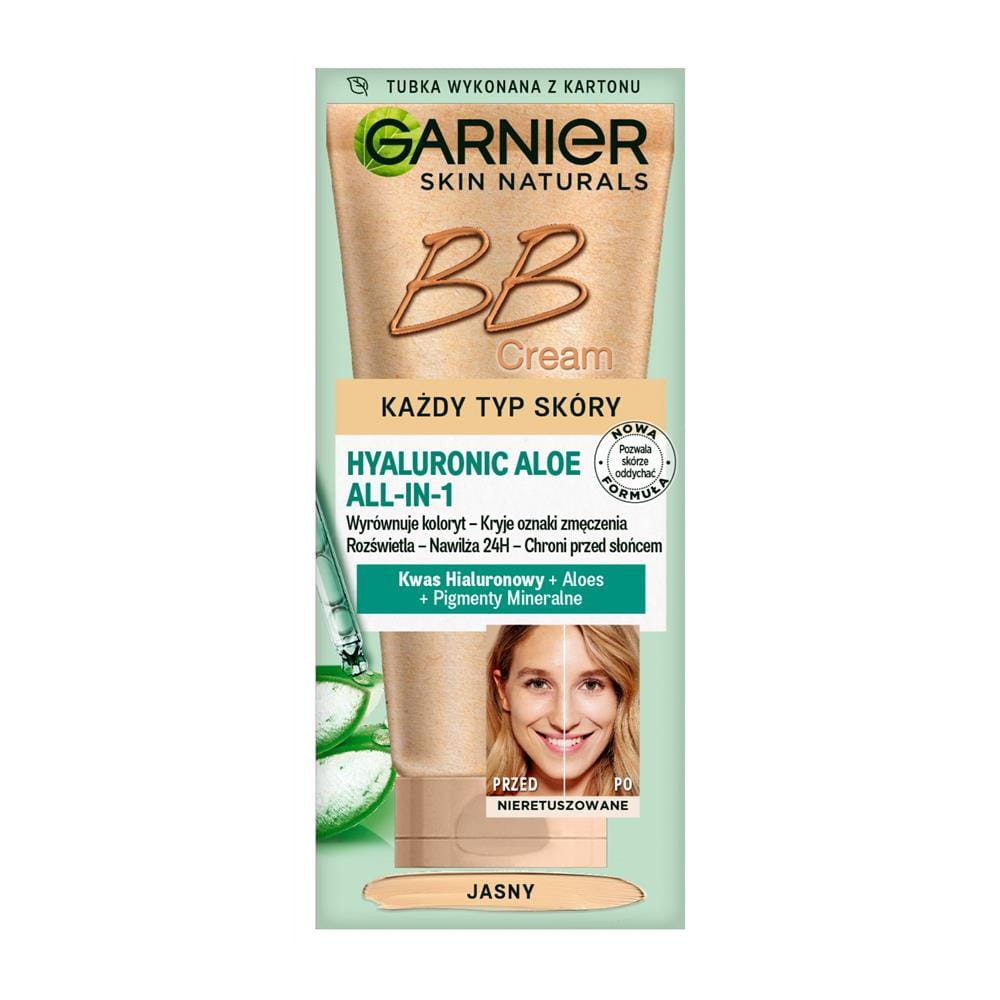 268157 GARNIER SKIN NATURALS HYALURONIC ALOE KREM DO TWARZY 50ML BB KAŻDY TYP SKÓRY JASNY 3600542416443