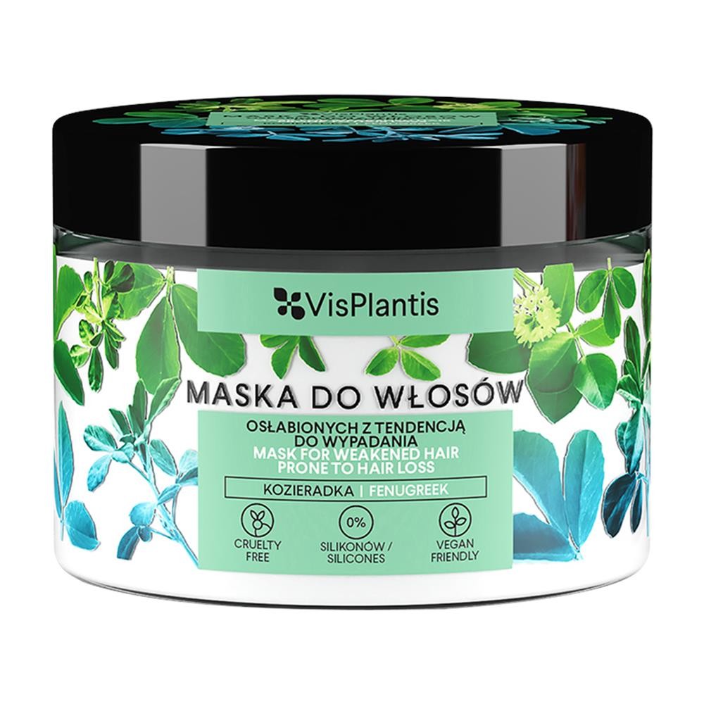 268688 VIS PLANTIS MASKA DO WŁOSÓW 300ML OSŁABIONE Z TENDENCJĄ DO WYPADANIA KOZIERADKA 5907618133234
