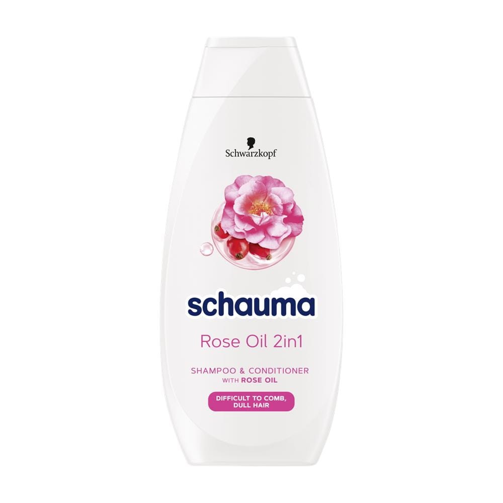 269301 SCHAUMA SZAMPON DO WŁOSÓW WOMEN 400ML 2IN1 ROSE OIL 9000101656695