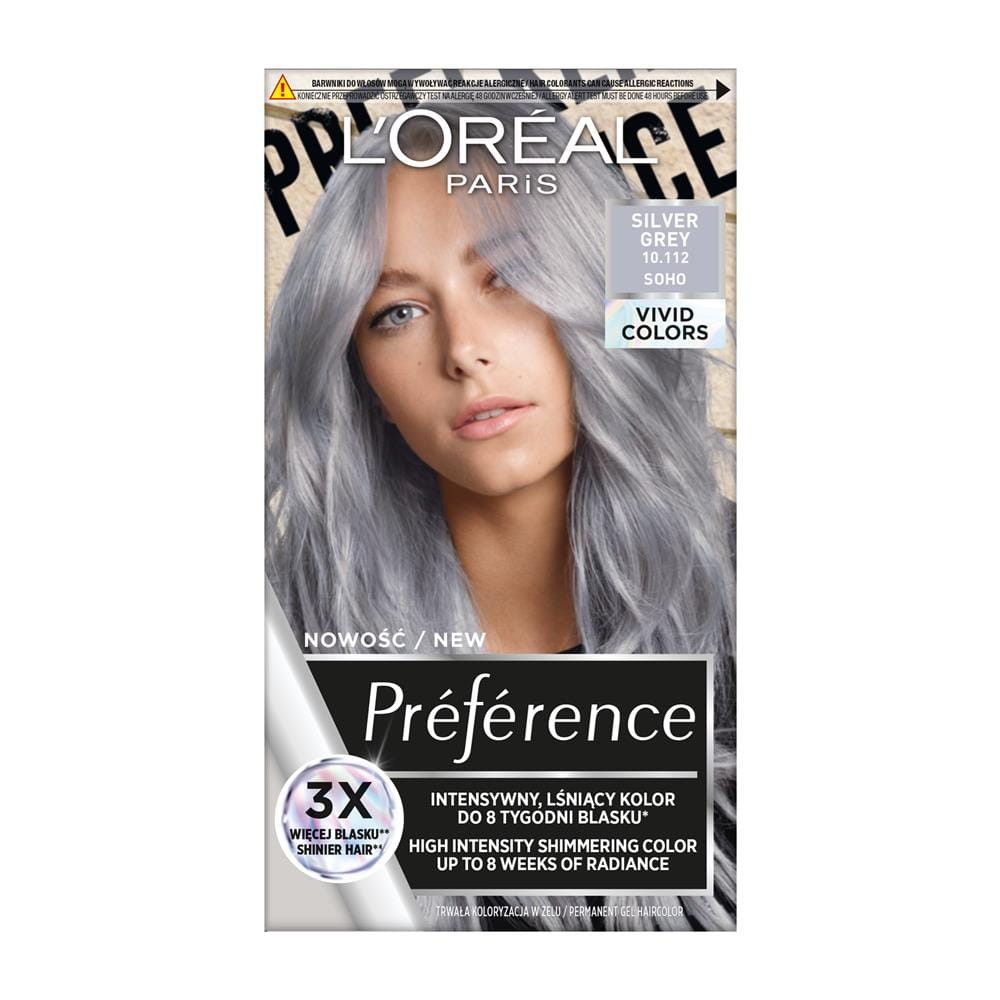 269475 PREFERENCE VIVID COLORS FARBA KOL 10.112 SOHO SILVER GREY. KOLOR SREBRNY SZARY. 3600524015664