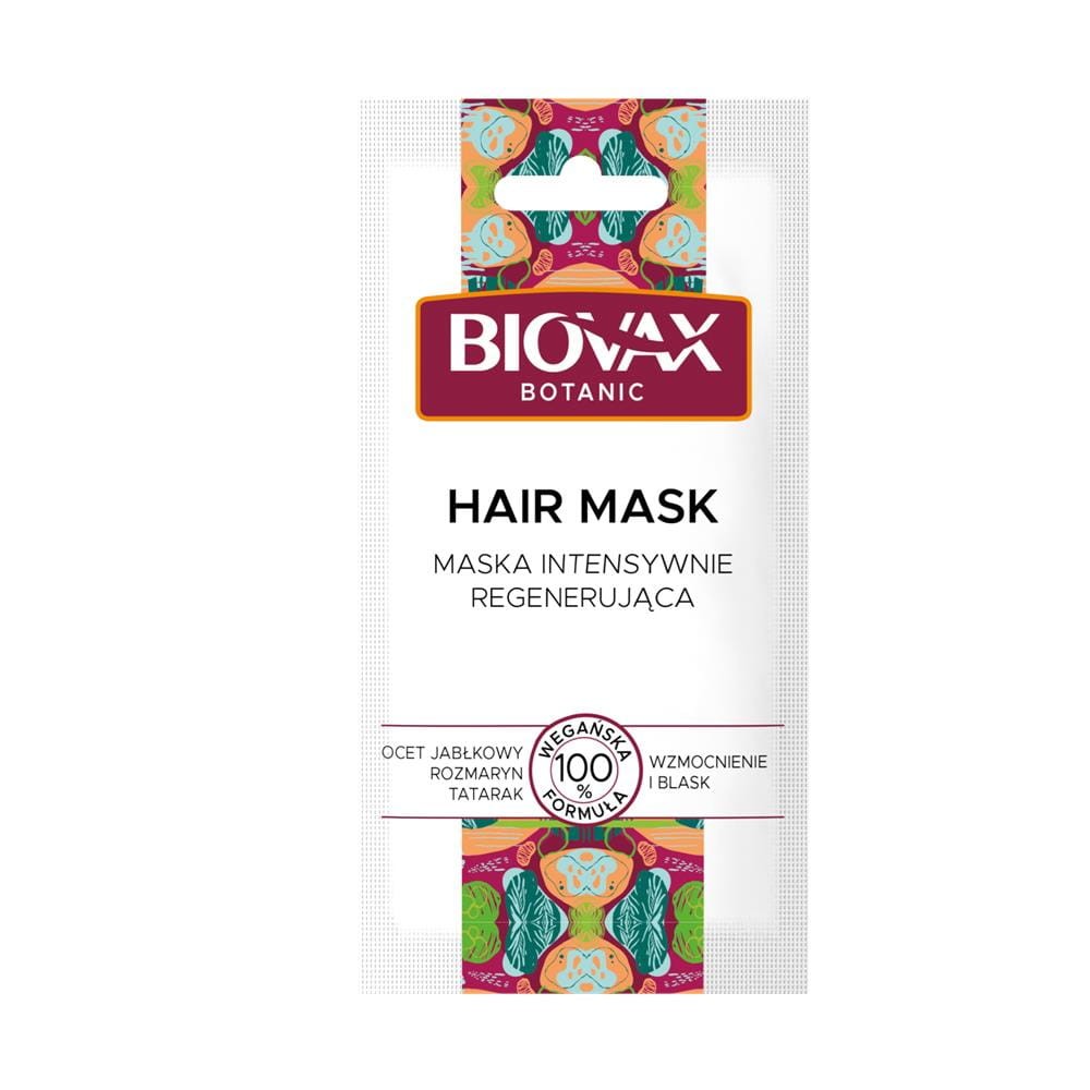 270790 BIOVAX BOTANIC MASKA DO WŁOSÓW  20ML WZMOCNIENIE I BLASK OCET JABŁKOWY,ROZMARYN,TATARA 5900116074474