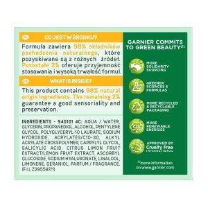 272252 GARNIER SKIN NATURALS HYALURONIC ALOEJELLY ŻEL-KREM DO TWARZY 50ML VIT C 3600542471022