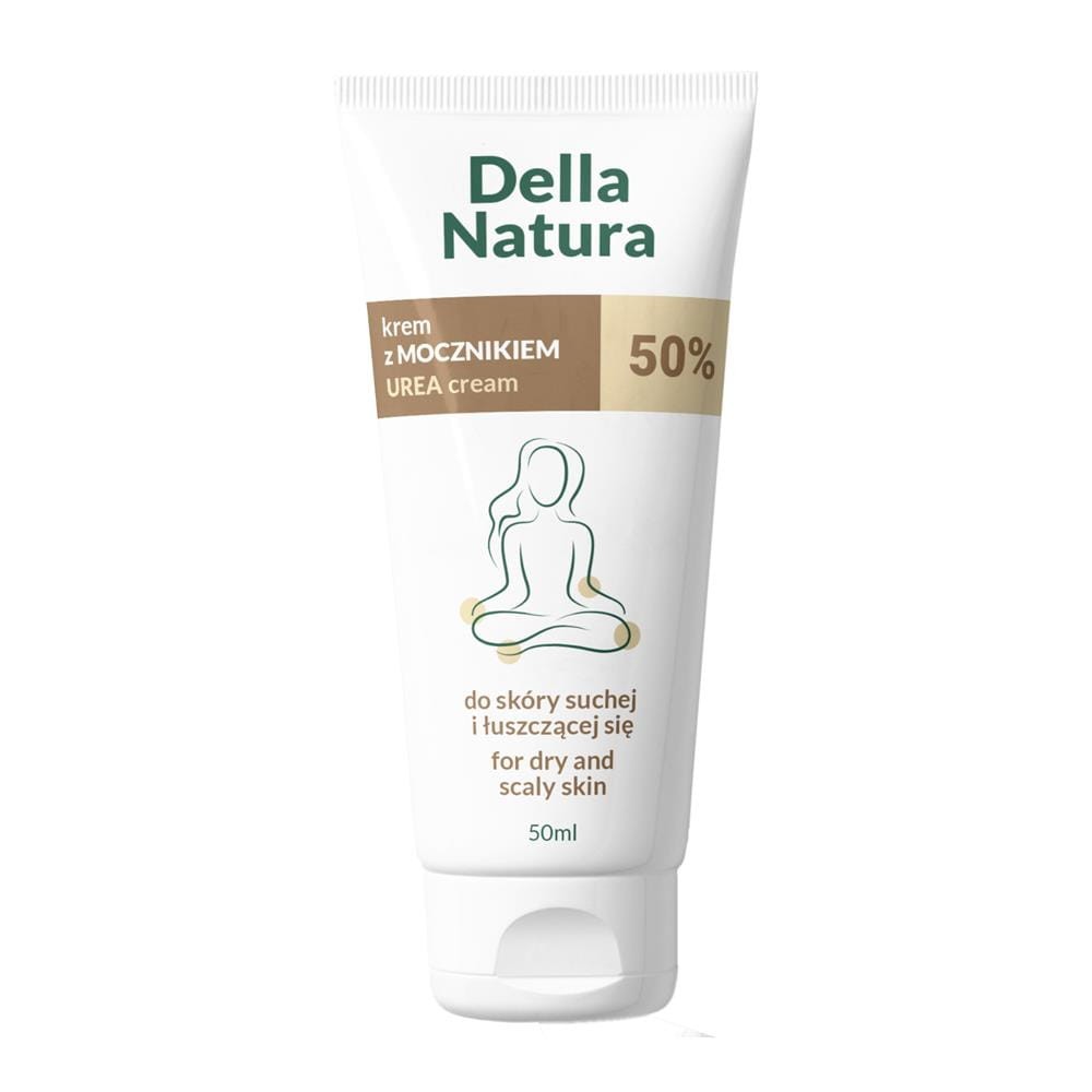 272802 DELLA NATURA KREM DO STÓP 50ML Z MOCZNIKIEM 50% SUCHA I ŁUSZCZĄCA SIĘ SKÓRA 5904365744003