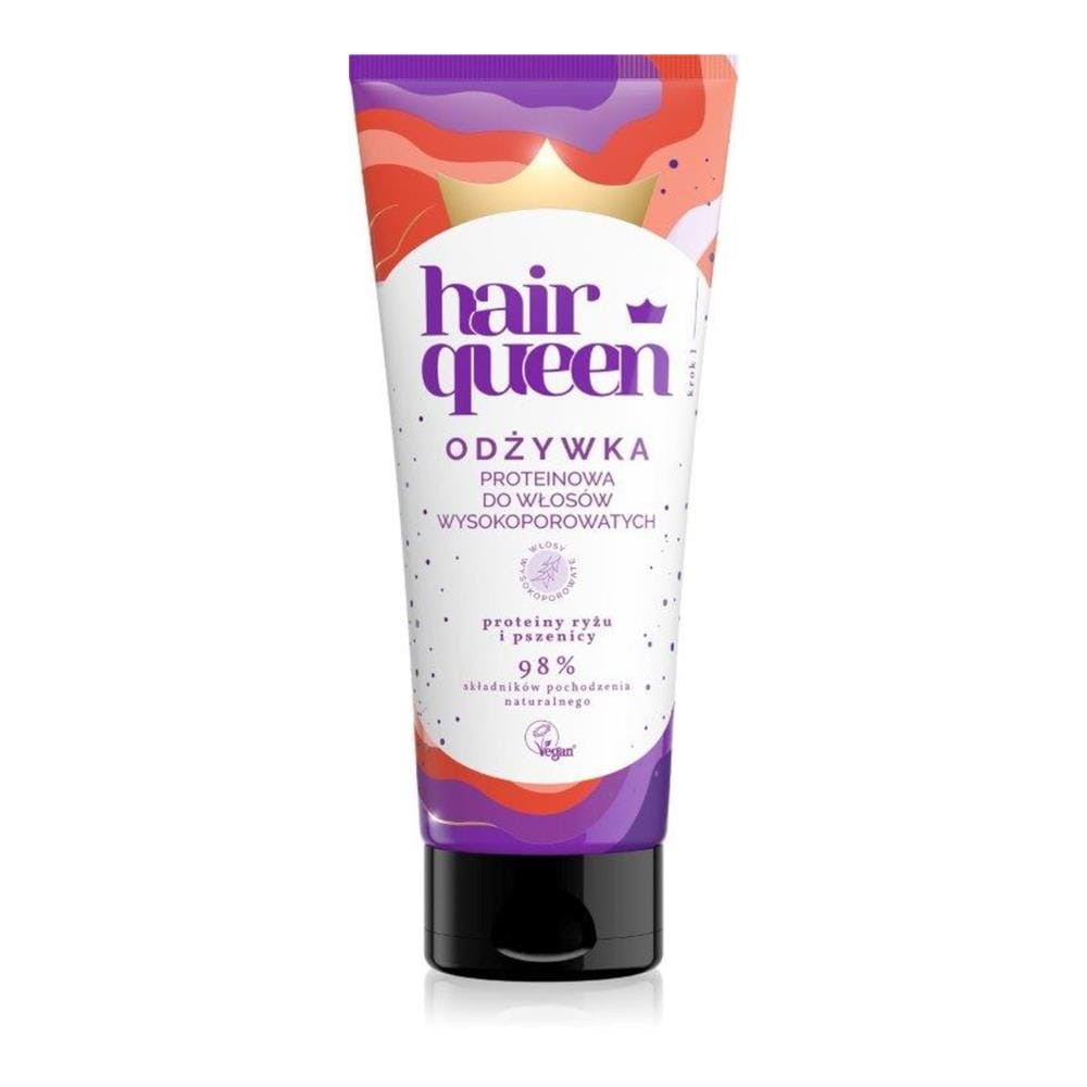 272826 HAIR QUEEN WYSOKOPOROWATE ODŻYWKA DO WŁOSÓW 200ML PROTEINOWA 5904569230067