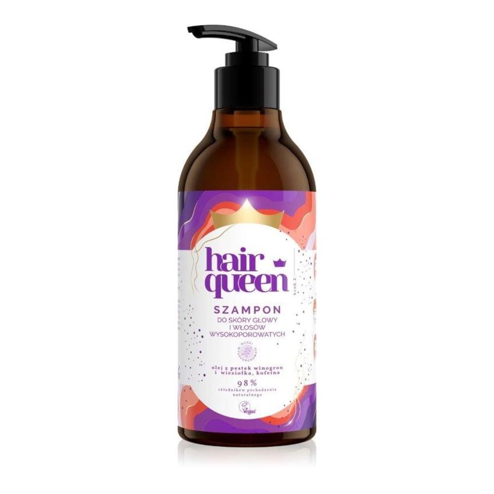 272827 HAIR QUEEN WYSOKOPOROWATE SZAMPON DO WŁOSÓW 400ML 5904569230074