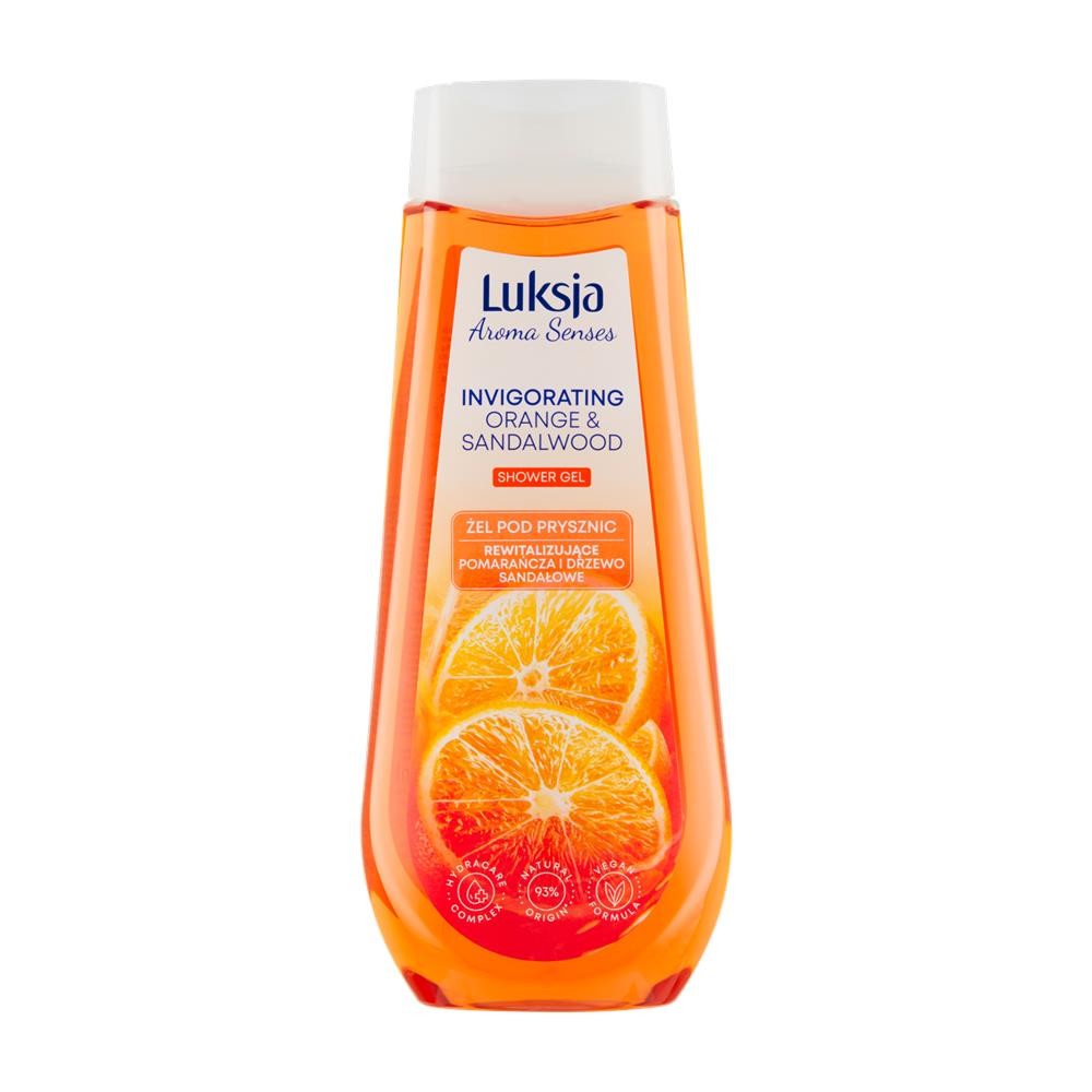 272989 LUKSJA ŻEL POD PRYSZNIC WOMEN 500ML AROMA SENSES POMARAŃCZA I DRZEWO SANDAŁOWE 5900536349015