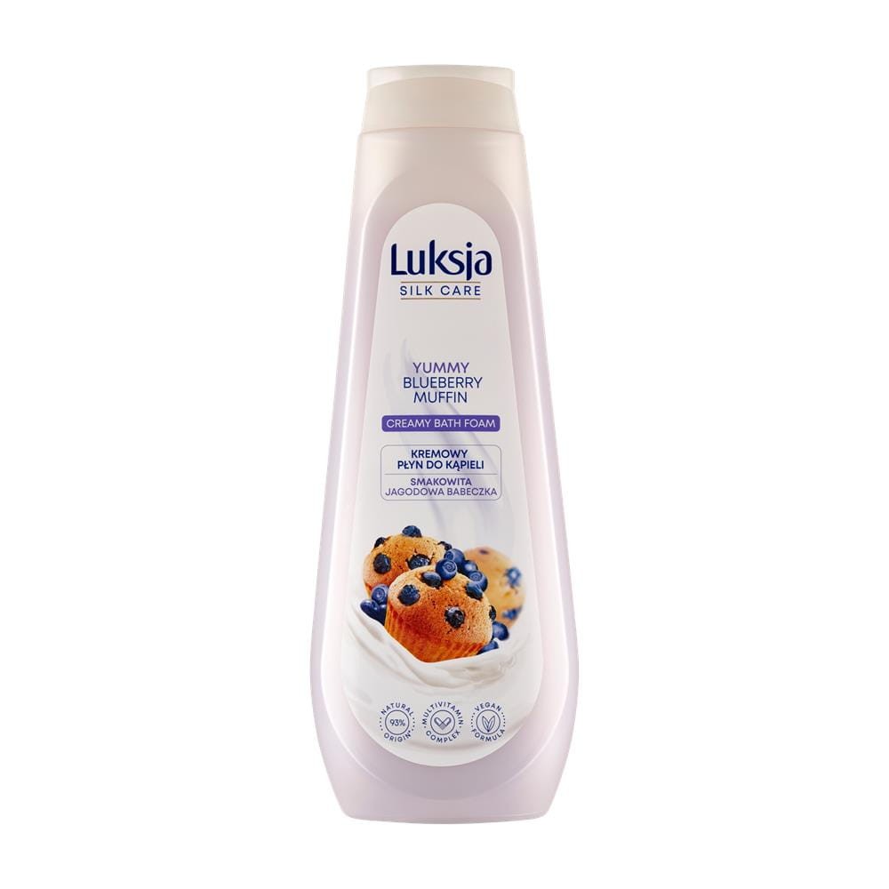 272997 LUKSJA PŁYN DO KĄPIELI 900ML CREAMY&amp;SOFT SMAKOWITA JAGODOWA BABECZKA 5900536349107