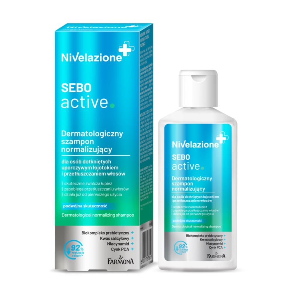 273029 NIVELAZIONE SZAMPON DO WŁOSÓW 100ML DERMATOLOGICZNY NORMALIZUJĄCY UPORCZYWY ŁOJOTOK I PRZETŁUSZ 5900117975619