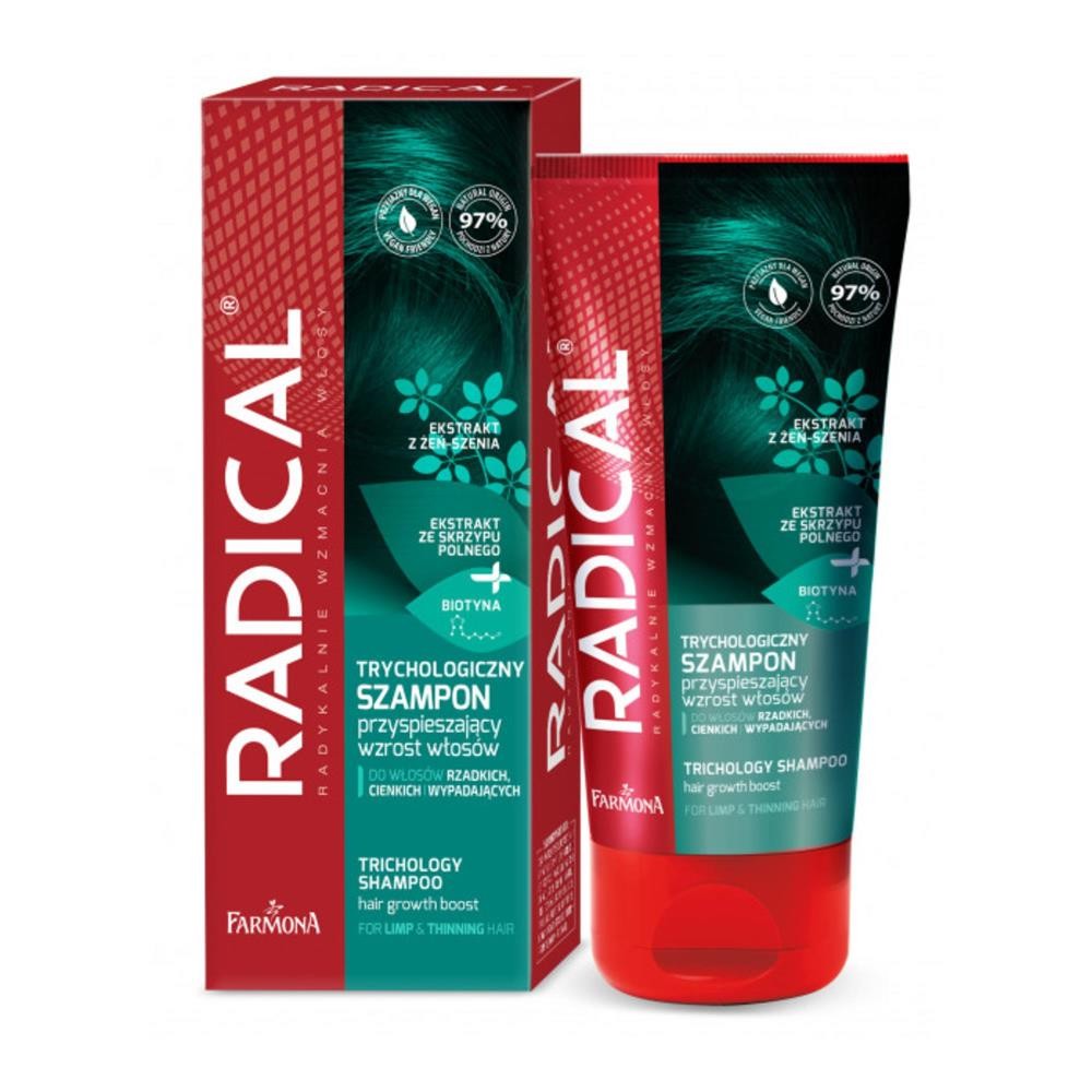 273274 RADICAL SZAMPON DO WŁOSÓW 200ML TRYCHOLOGICZNY PRZYSPIESZAJĄCY WZROST WŁOSÓW 5900117975664
