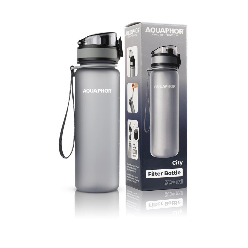 273891 AQUAPHOR BUTELKA FILTRUJĄCA CITY 500ML SZARA 4744131015767