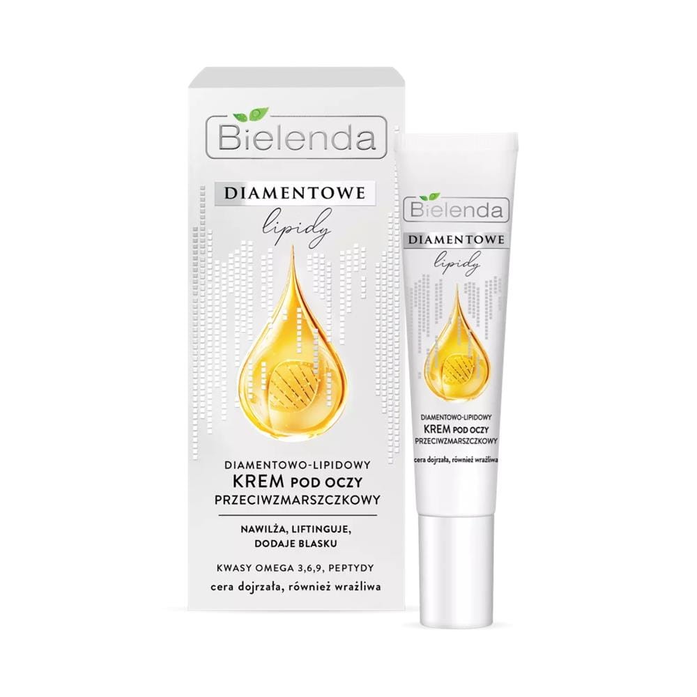 274121 BIELENDA DIAMENTOWE LIPIDY KREM POD OCZY 15ML PRZECIWZMARSZCZKOWY NAWILŻA,LIFTINGUJE 5902169049720