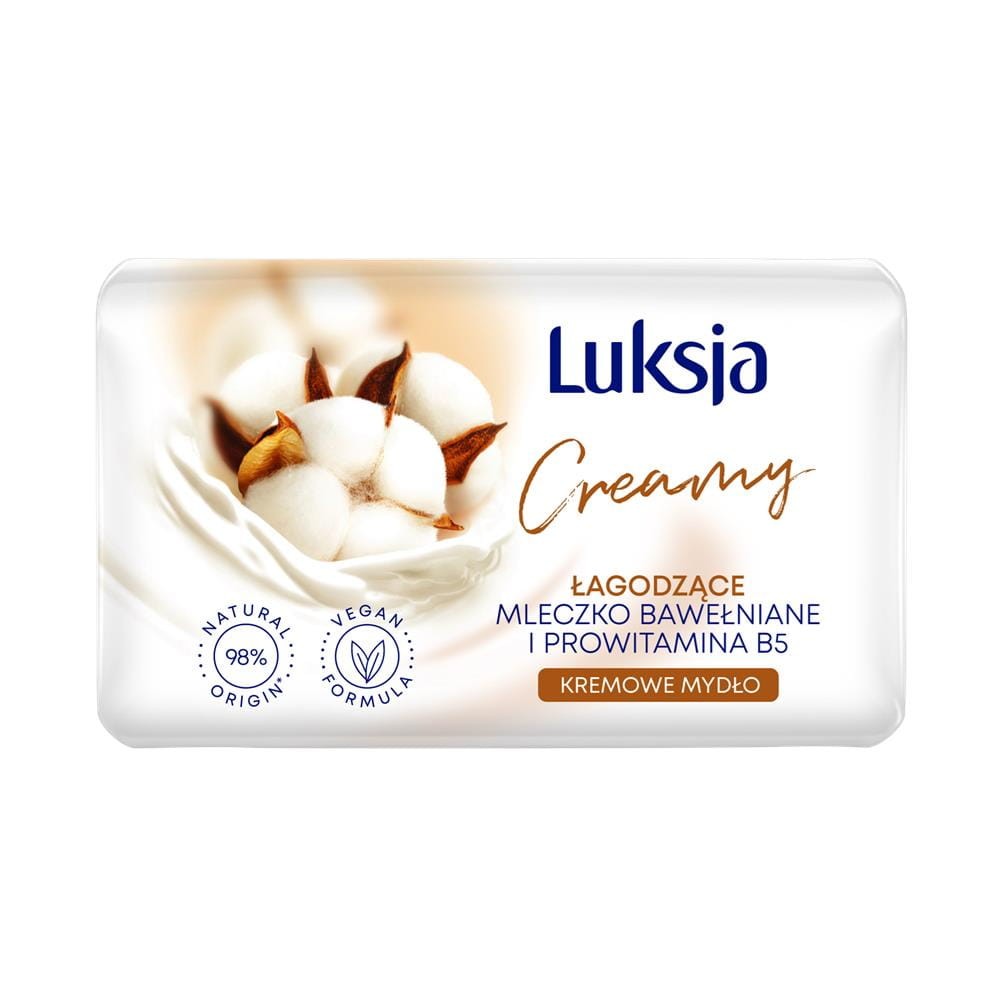 274197 LUKSJA MYDŁO W KOSTCE 100G CREAMY COTTON&amp;PROVITAMIN B5 5900536348797