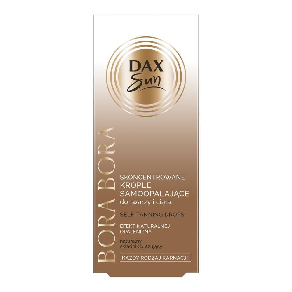 274392 DAX SUN SKONCENTROWANE KROPLE SAMOOPALAJĄCE DO TWARZY I CIAŁA 15ML BORA BORA KAŻDY RODZ 5900525076120