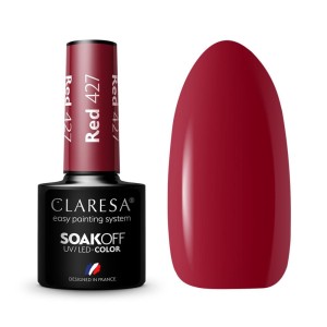 CLARESA LAKIER DO PAZNOKCI HYBRID RED 427