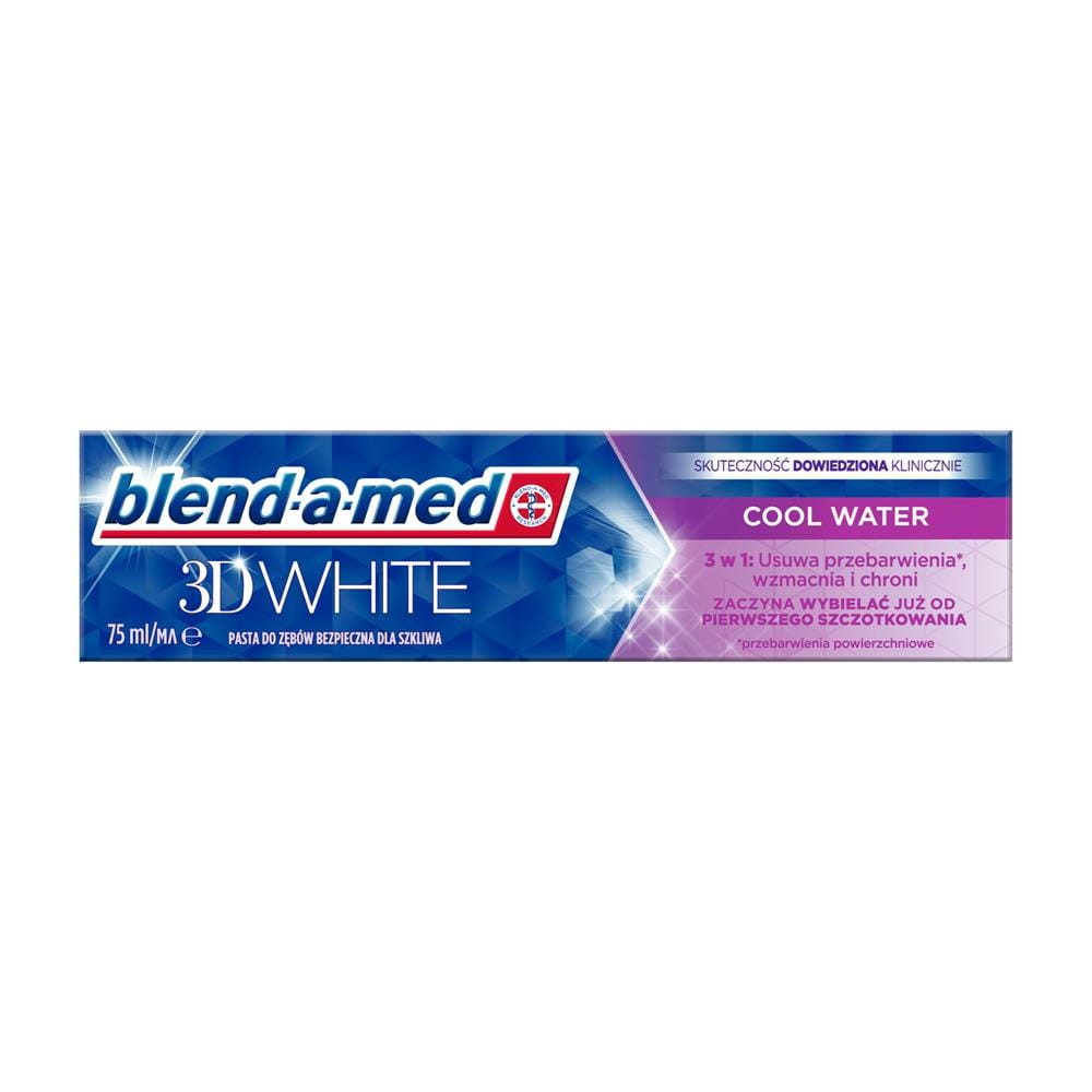 275131 BLEND-A-MED PASTA DO ZĘBÓW  75ML 3D WHITE COOL WATER 8006540316153
