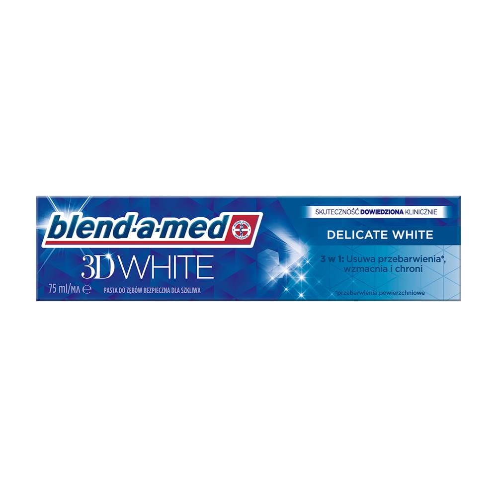 275132 BLEND-A-MED PASTA DO ZĘBÓW  75ML 3D WHITE DELICATE WHITE 8006540316191