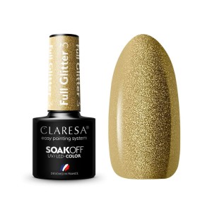 CLARESA LAKIER DO PAZNOKCI HYBRID FULL GLITTER 3