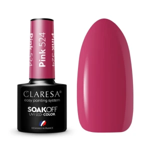 CLARESA LAKIER DO PAZNOKCI HYBRID PINK 524