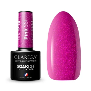 CLARESA LAKIER DO PAZNOKCI HYBRID PINK 551