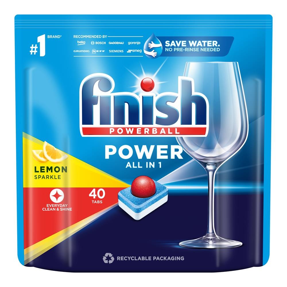 275739 FINISH TABLETKI DO ZMYWAREK POWER ALL IN 1 40 LEMON 5908252005048