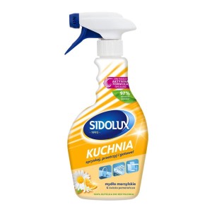 SIDOLUX PROFI SPRAY DO CZYSZCZENIA 500ML KUCHNIA MYDŁO MARSYLSKIE&ŚWIEŻA POMARAŃCZA