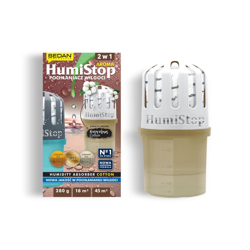 276962 HUMISTOP POCHŁANIACZ WILGOCI DO 18M2/45M3 BAWEŁNA/COTTON 5902768765045