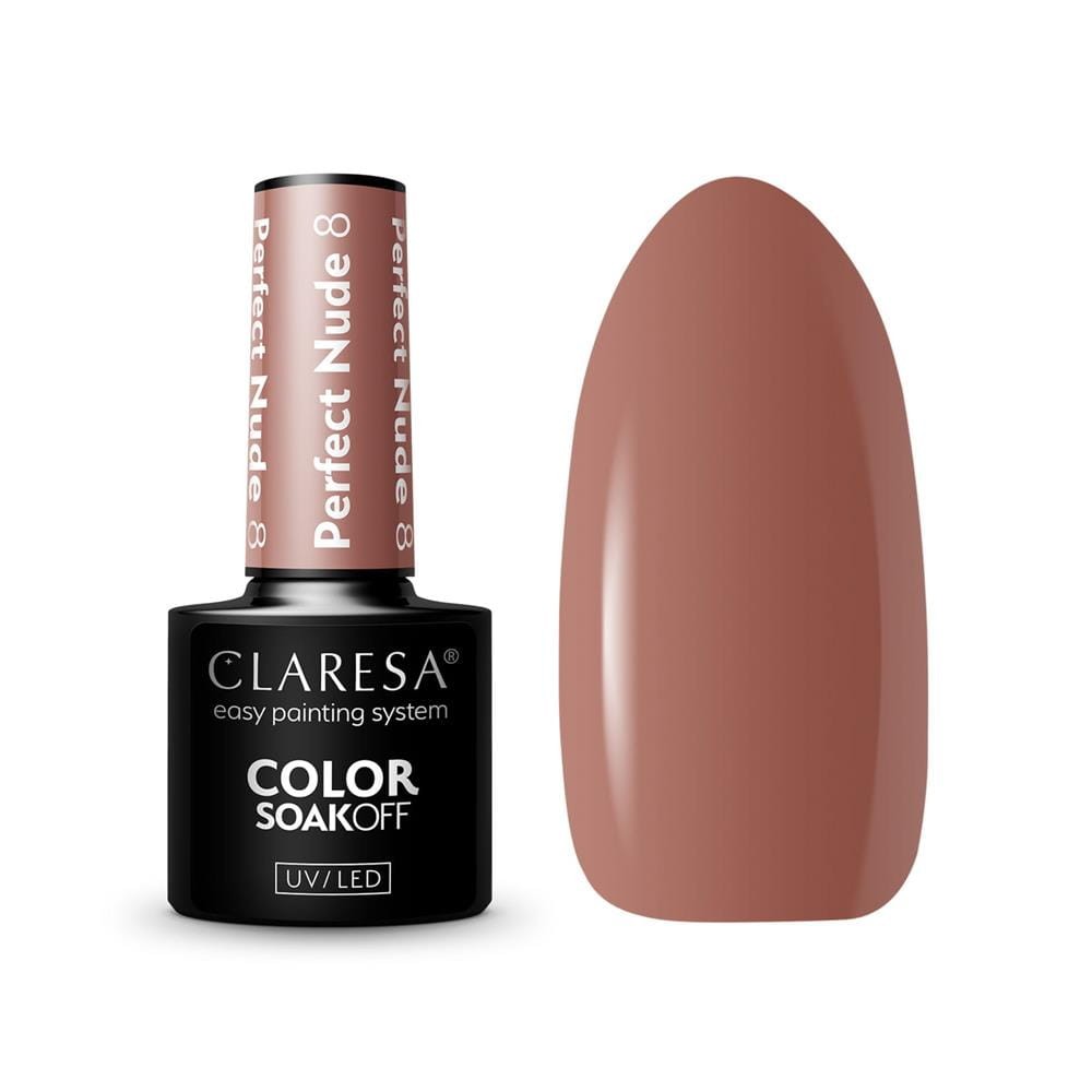 278578 CLARESA LAKIER DO PAZNOKCI HYBRID PERFECT NUDE 8 5903819816075