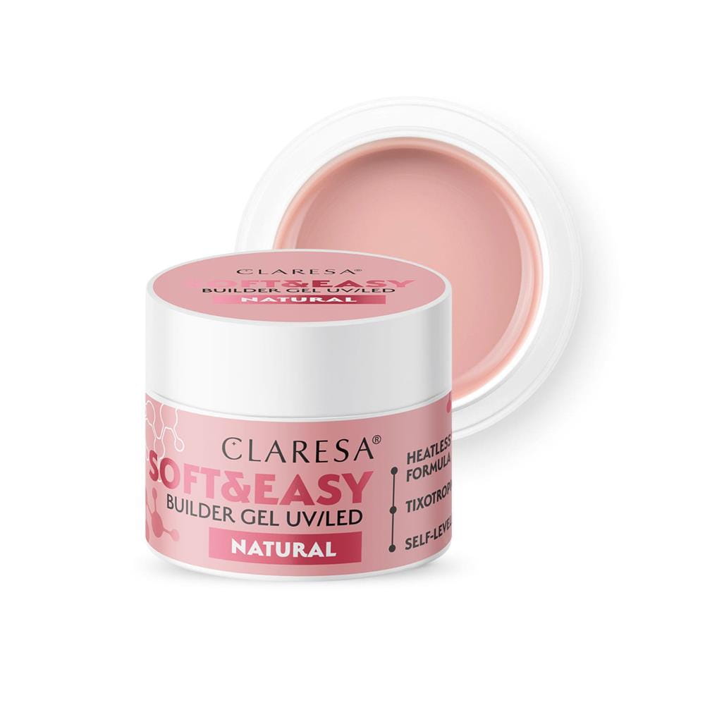 279066 CLARESA ŻEL BUDUJĄCY DO PAZNOKCI 45G SOFT&amp;EASY UV/LED NATURAL 5903819815610